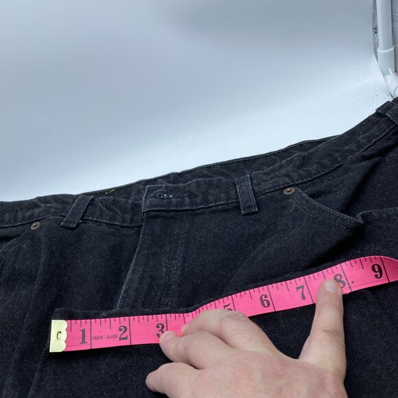 Vintage Levis 634 Denim Jeans Mens 40 Inch Waist Black 90s Y2K Orange Tab Canada - Picture 15 of 16